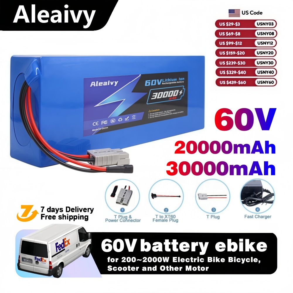 60V 30Ah 21700 Battery Pack - السفينة من الولايات المتحدة 60 فولت