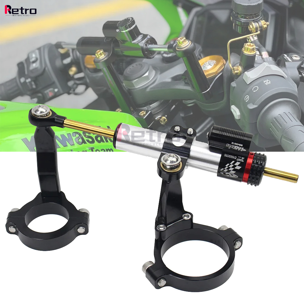 Steering Damper Stabilizer Kit Cnc - التوجيه المثبط استقرار دراجة نارية لكاواساكي