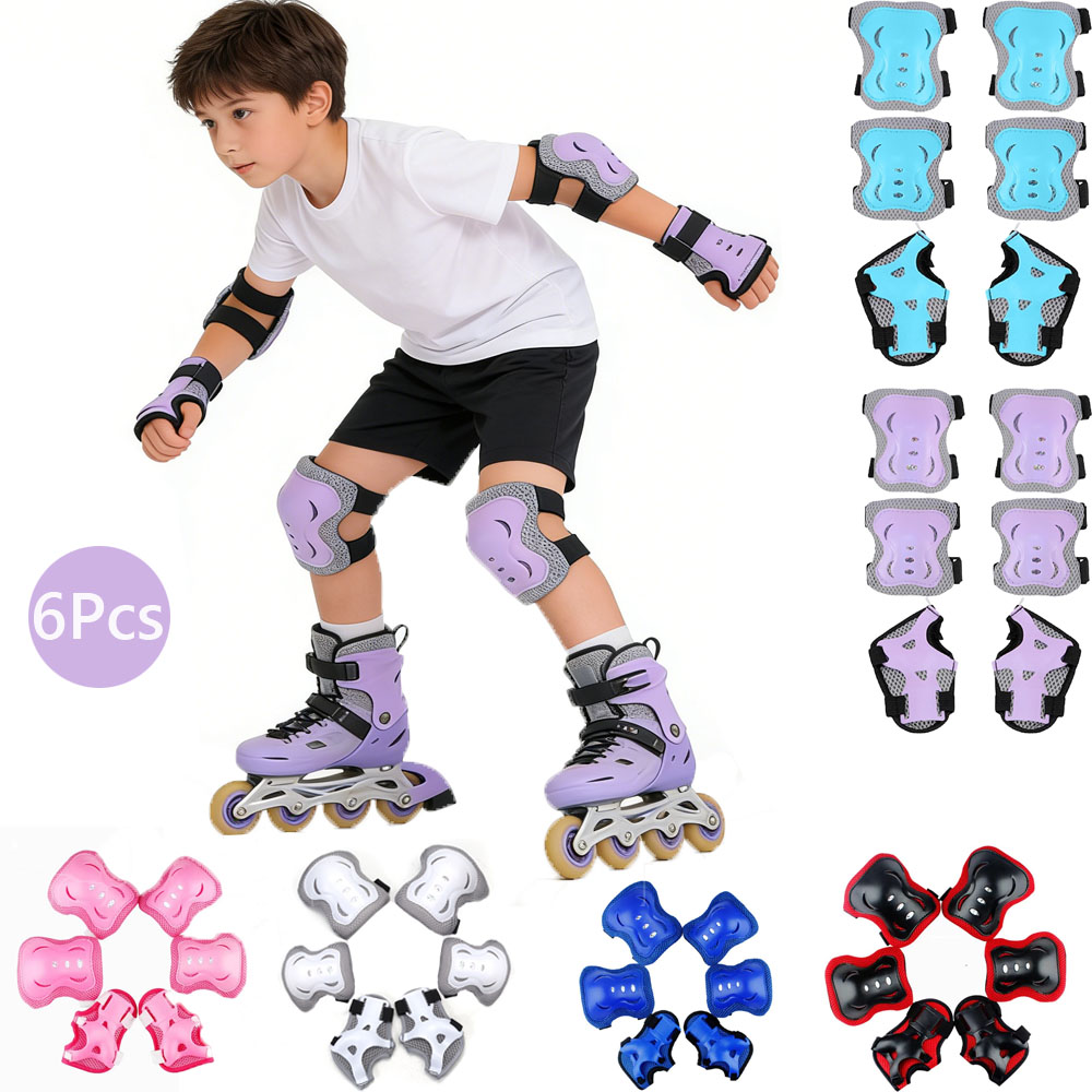 Scooter Helmet Set - وسادات الركبة للأطفال، وسادات الكوع للأعمار