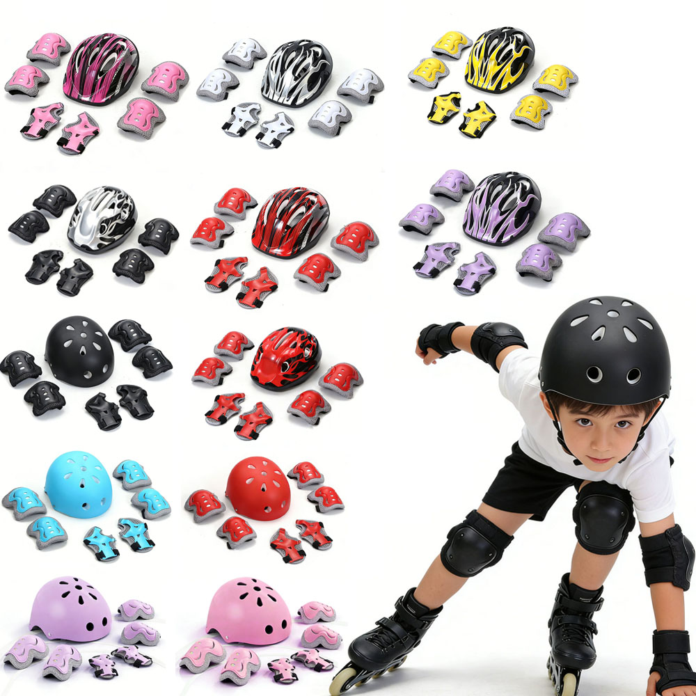 Scooter Helmet Set - مجموعة معدات حماية للأطفال للتزلج تشمل