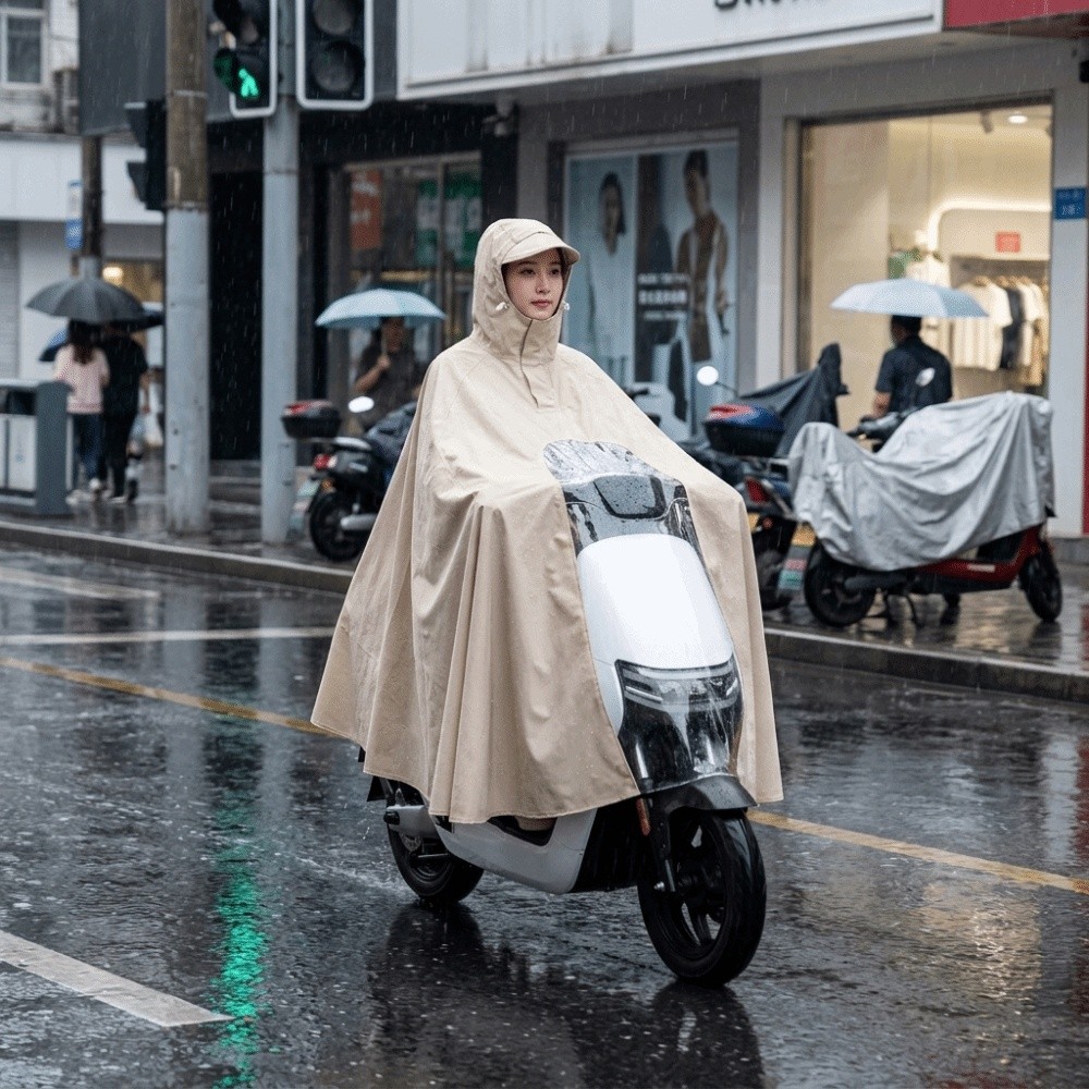 معطف مطر سميك مقاوم للماء، غطا - مراجعة Electric Scooter Rain Cover وسعره