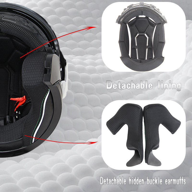 خوذة دراجة نارية مفتوحة الوجه  - مراجعة Scooter Helmet Set وسعره