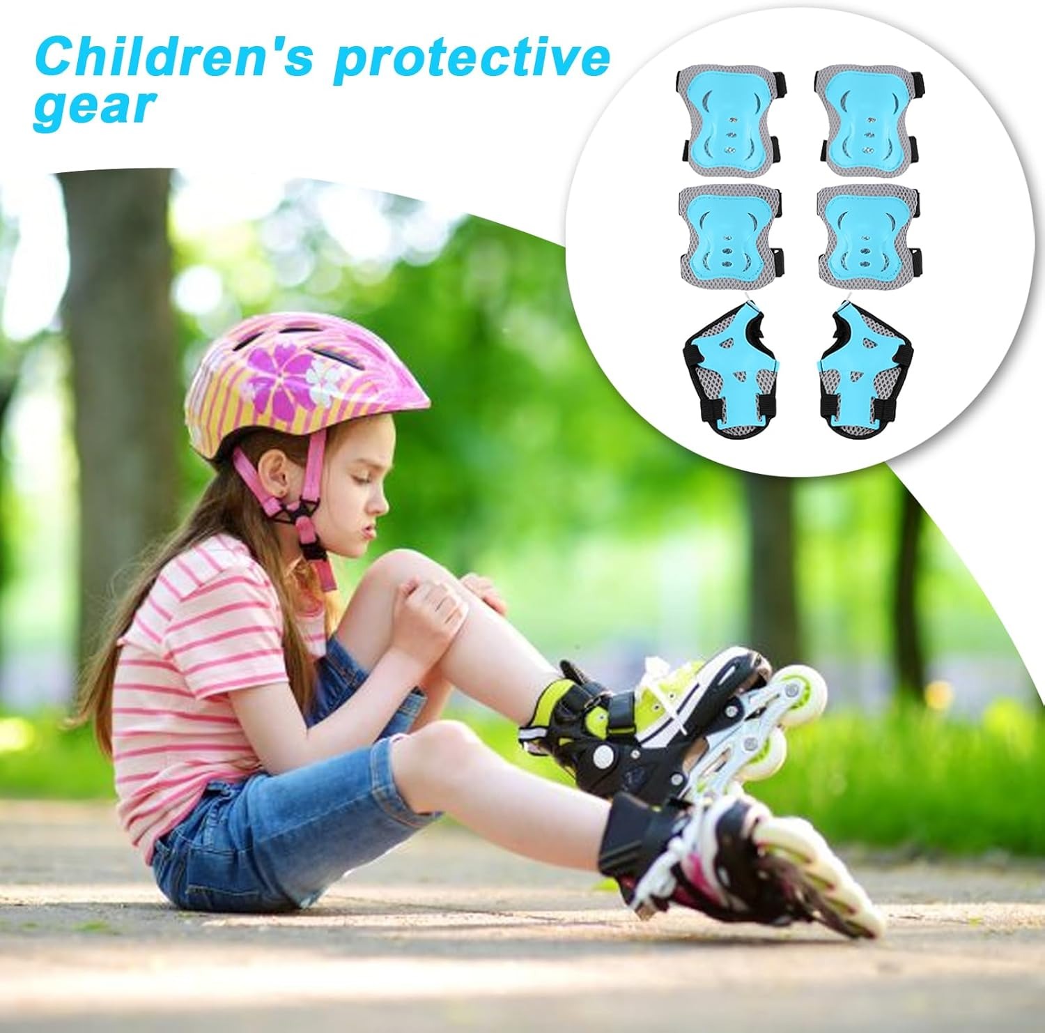 وسادات الركبة للأطفال، وسادات  - مراجعة Scooter Helmet Set وسعره