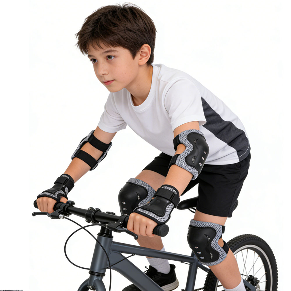 وسادات الركبة للأطفال، وسادات  - مراجعة Scooter Helmet Set وسعره