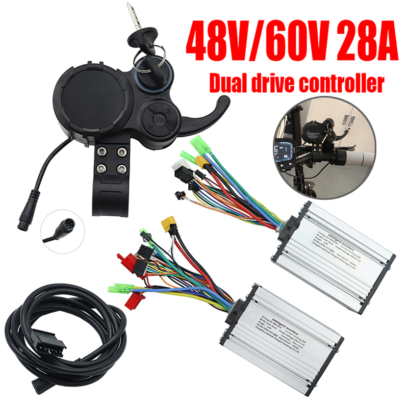 محرك واحد وحدة تحكم بدون فرش م - مراجعة 72V 45A Dual Controller وسعره